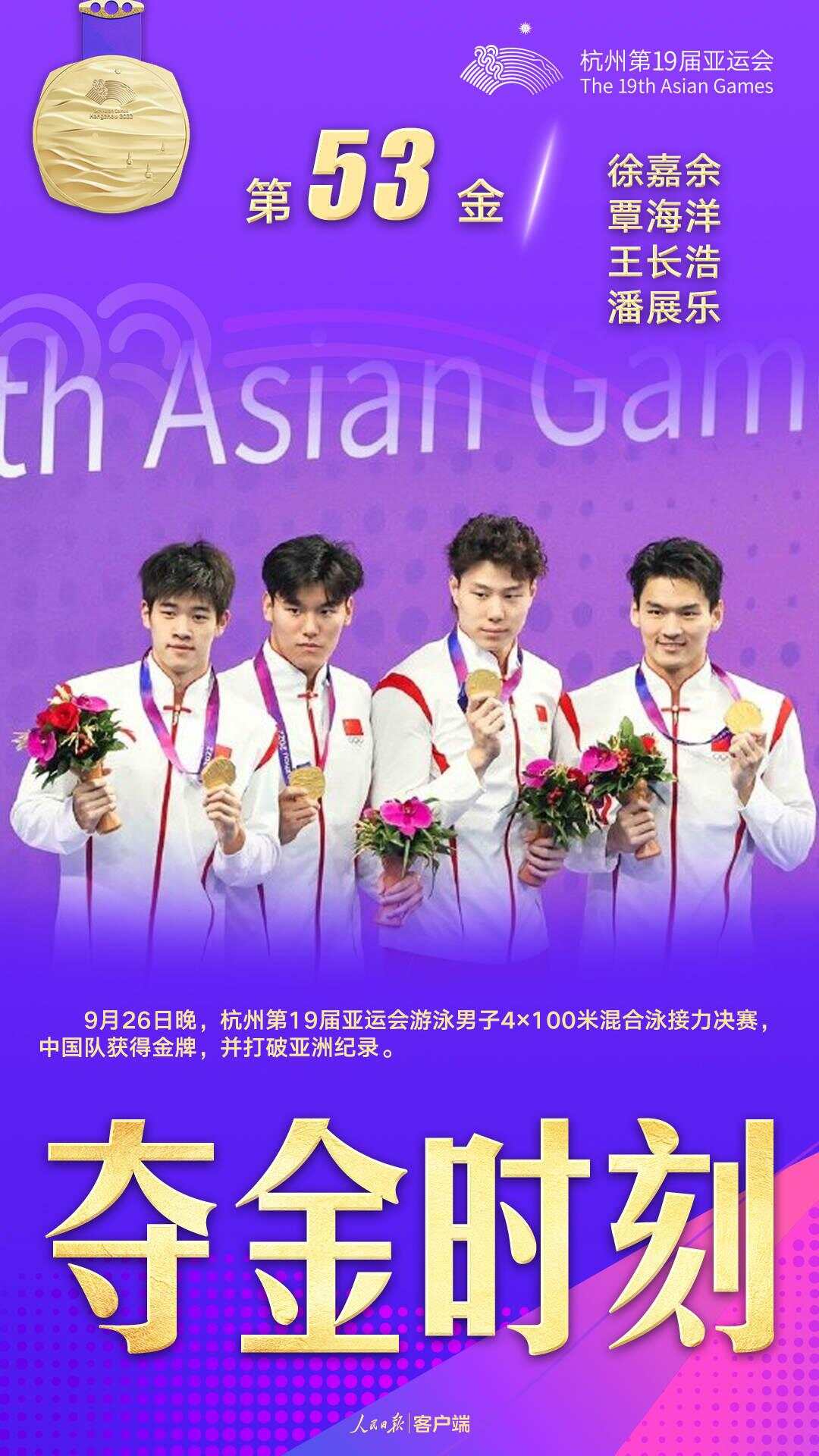 夺冠之路！中国游泳队多次夺金
